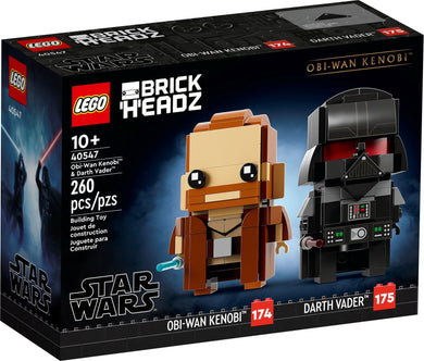 40547 LEGO Obi-Wan Kenobi & Darth Vader BrickHeadz