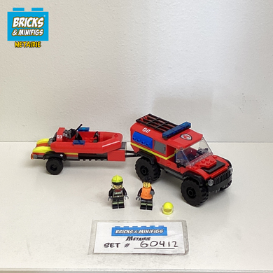 60412 4x4 Fire Truck with Rescue Boat (U)