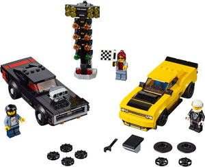 75893 LEGO 2018 Dodge Challenger SRT Demon and 1970 Dodge Charger R/T OPEN BOX NEW