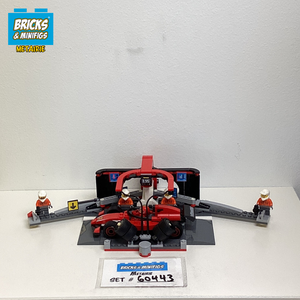 60443 F1 Pit Stop & Pit Crew with Ferrari Car (U)
