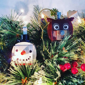 854050 Snowman and Reindeer Ornament