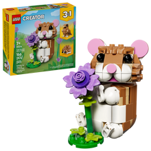 31376 Cute Hamster with a Flower