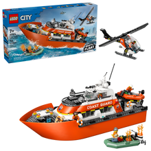 60504 Coast Guard Rescue Boat & Helicopter