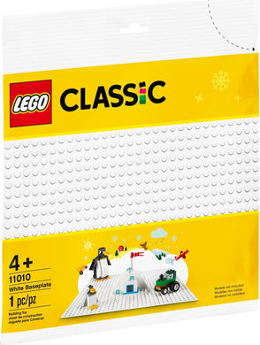 11010 LEGO White Baseplate