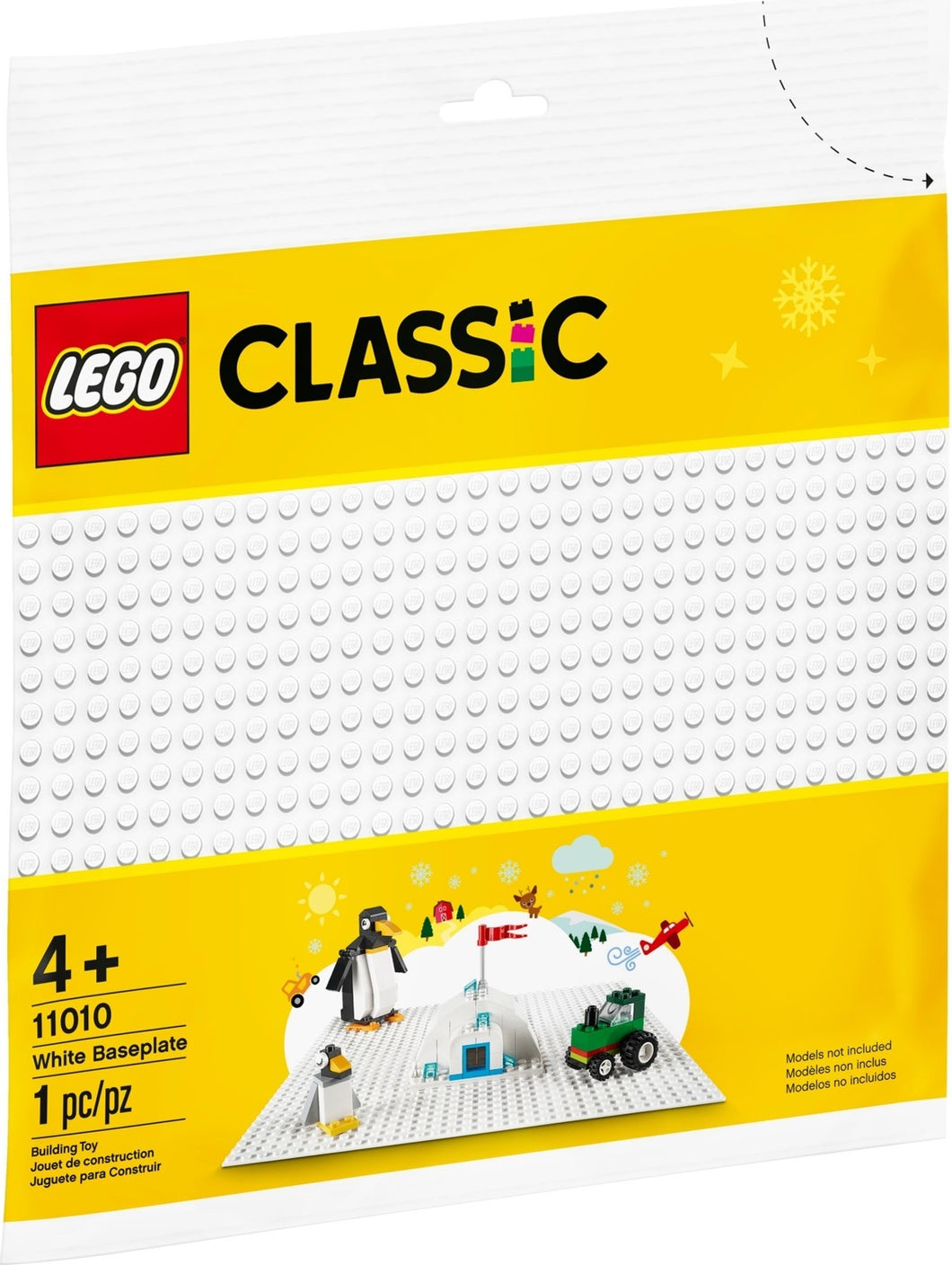 11010 LEGO White Baseplate